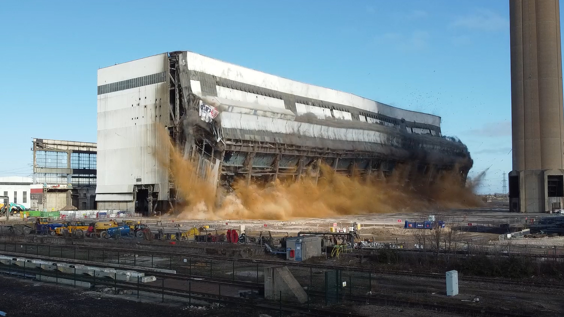 Explosive demolition of Building